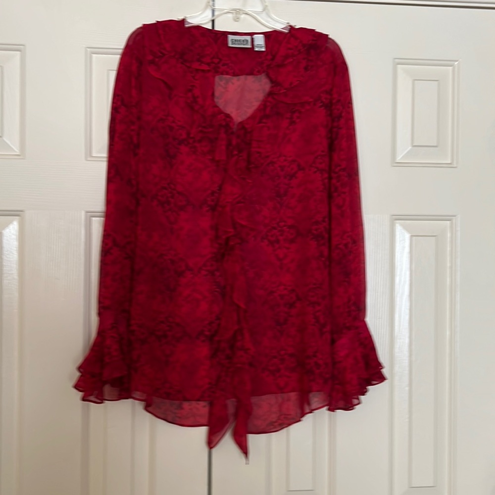 Stunning Chico’s blouse.